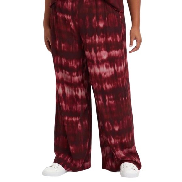 Torrid NEW Womens Size 1X Wide Leg Gauze Pants Lightweight Tie Dye Pull-On - Picture 7 of 7